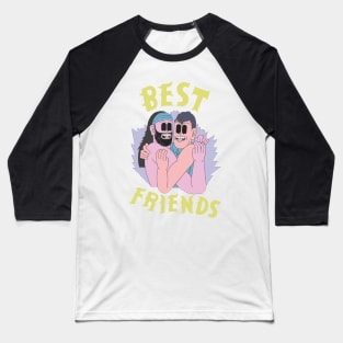 best friends love gay lgbt music hipster Baseball T-Shirt